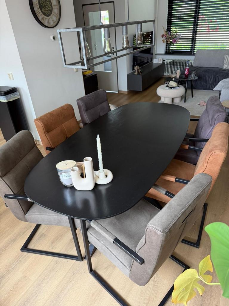 Mx sofa stoelen met leuning - Comfortabel en stijlvol, Huis en Inrichting, Stoelen, Ophalen, Gebruikt, Twee, Bruin