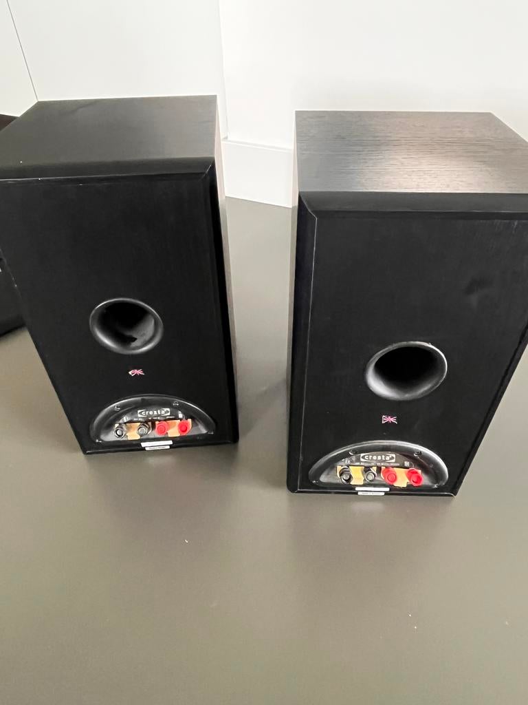 KEF Cresta SP3303 Speakers - Zwart (Paar), Audio, Tv en Foto, Luidsprekers, Zo goed als nieuw, 60 tot 120 watt, Front, Rear of Stereo speakers