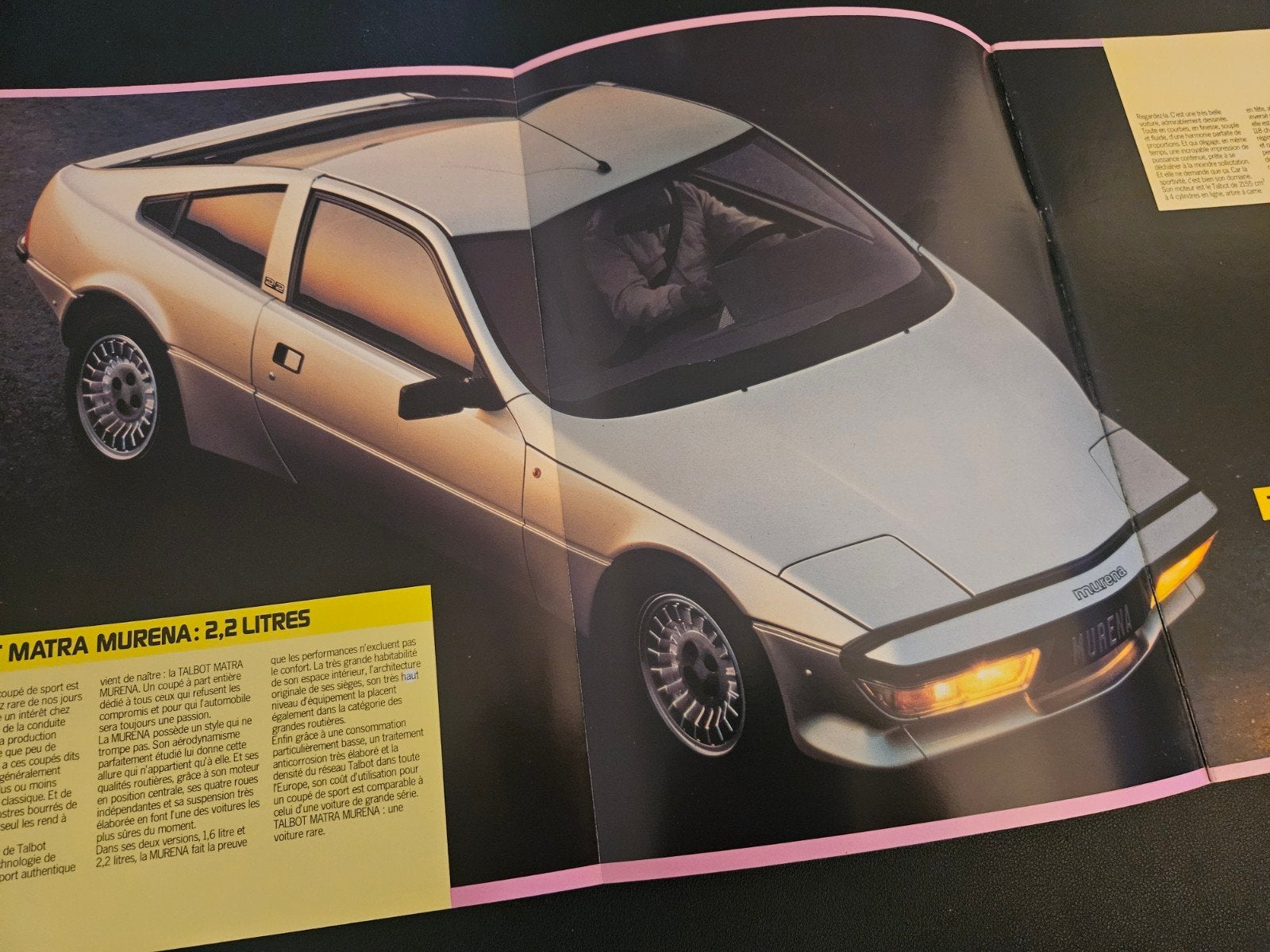 Brochure Talbot Matra Murena 1981 Frankrijk, Ophalen of Verzenden, Zo goed als nieuw, Overige merken