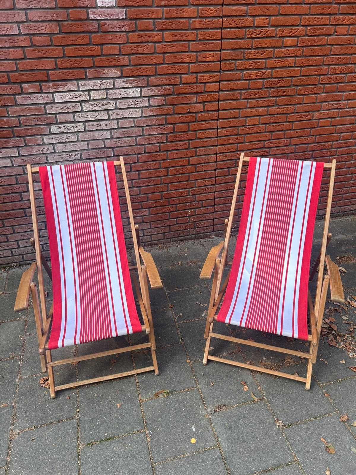 Tuin / strandstoelen, Tuin en Terras, Ophalen, Zo goed als nieuw, Hout, Verstelbaar