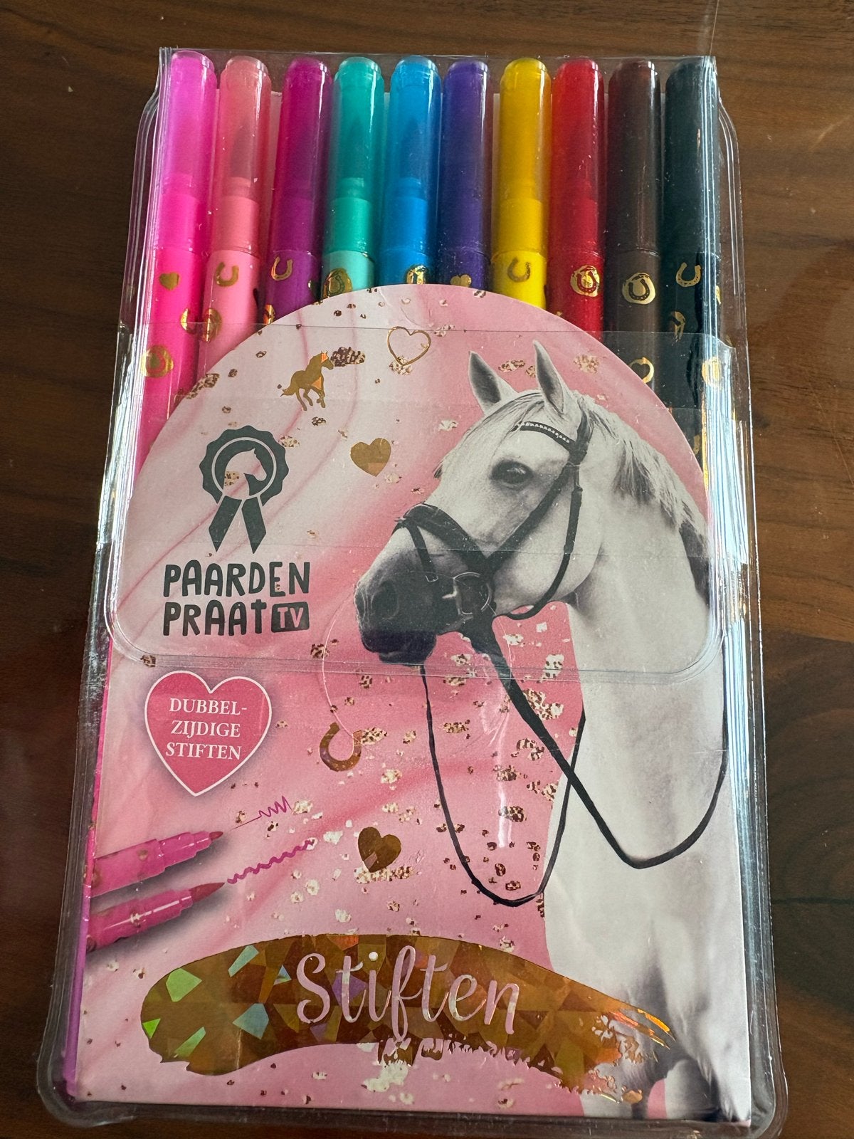 Paarden Praat TV Dubbelzijdige Stiften Set, Ophalen of Verzenden, Nieuw, Potlood of Stift