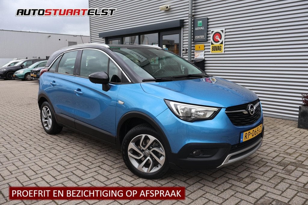 Opel Crossland X 1.2 Turbo Innovation NW Distributie | Volle, Auto's, Gebruikt, Euro 6, 1199 cc, Blauw