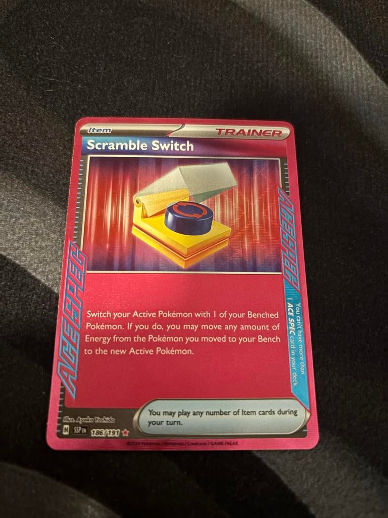 EX Pokémon kaarten en Ace Spec - Scramble Switch & Archaludo, Ophalen, Zo goed als nieuw, Meerdere kaarten