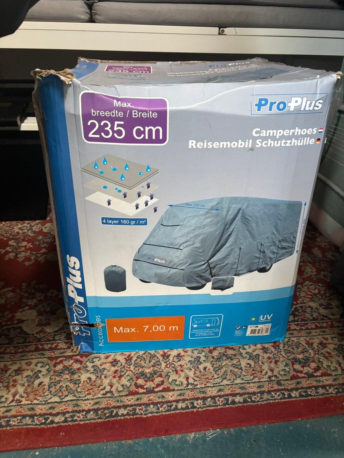 Camperhoes voor de winter, Ophalen, Nieuw