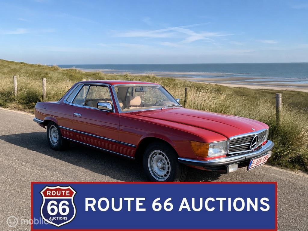 Mercedes-Benz 280 SLC | 1976 | Route 66 Auctions, Auto's, Overige carrosserieën, Zwart, Mercedes-Benz, Bedrijf