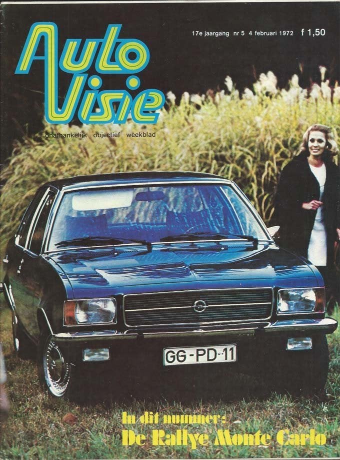 Autovisie 5 1972 : Simca 1000 Rallye - Renault 4 - Lancia, Ophalen of Verzenden, Gelezen, Algemeen