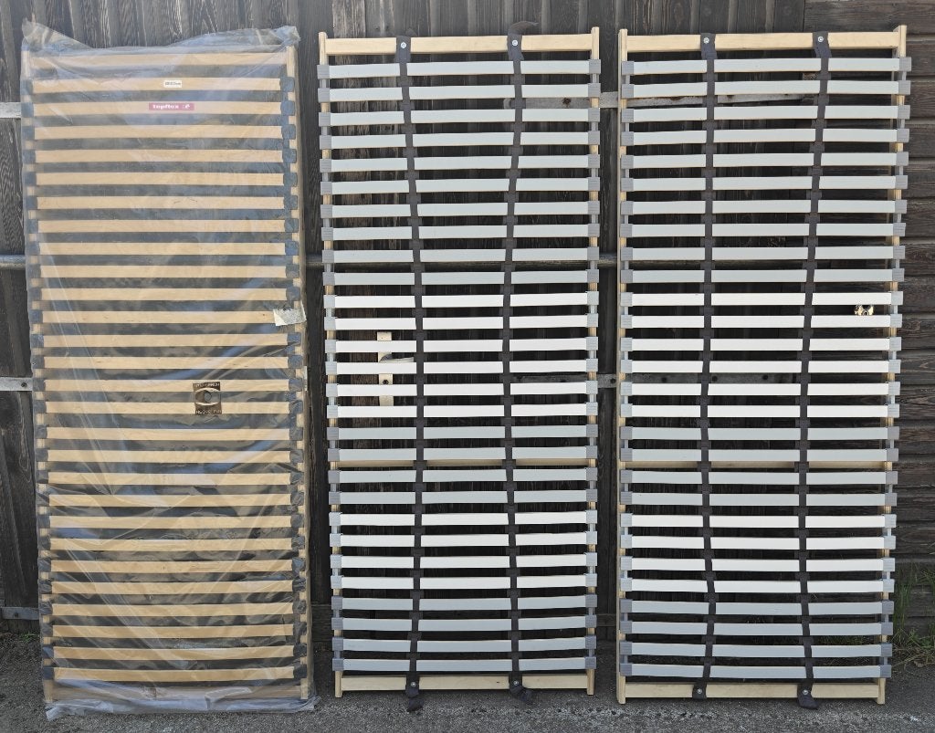 3 Lattenbodems 80 x 200 cm. 2x Ikea en 1x Topflex, Ophalen, Eenpersoons, Zo goed als nieuw, 80 cm