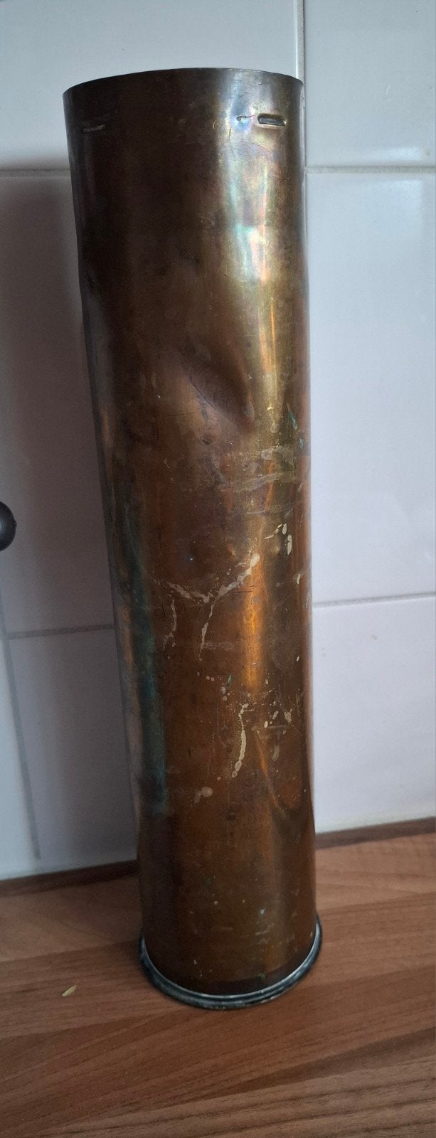 75mm M18 Hulzen uit 1943 - Militaire Bodemvondst, Ophalen of Verzenden, Overige soorten, Overige gebieden, Hulzen of Bodemvondsten
