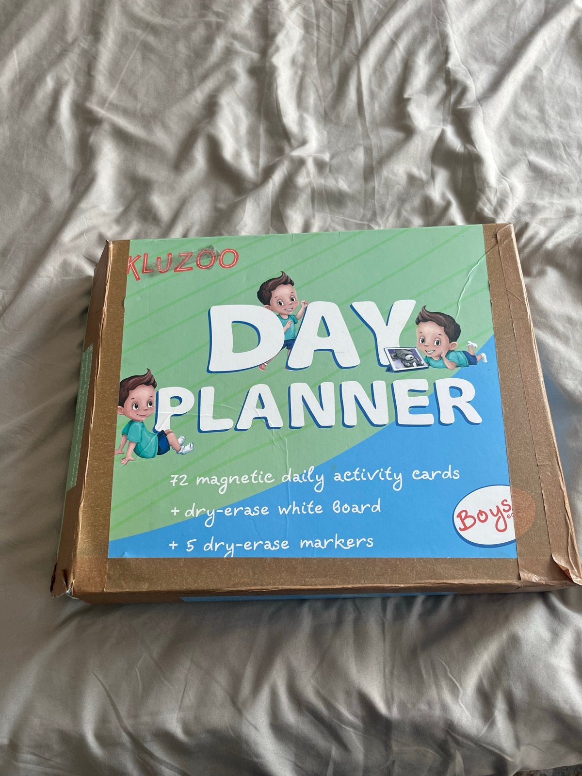 KLUZOO Day Planner voor jongens met magneetkaarten, Ophalen of Verzenden, Gebruikt, Ontdekken