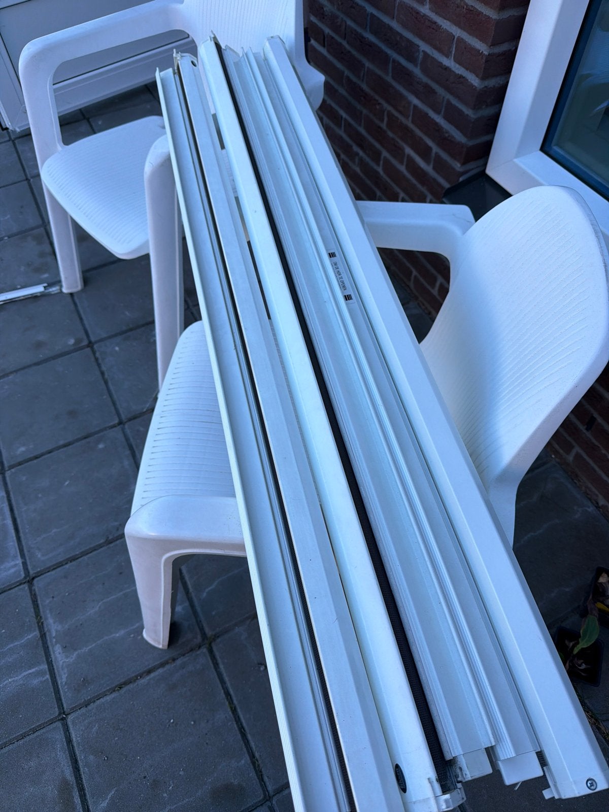 Fikszo Hor  met geleiderail - 133x110 cm, Gebruikt, 120 cm of meer, Hordeur, Ophalen of Verzenden