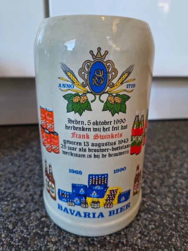 * Bavaria stenen pul 25 jubileum 1965 – 1990 Frank *, Ophalen of Verzenden, Zo goed als nieuw, Pul(len), Bavaria
