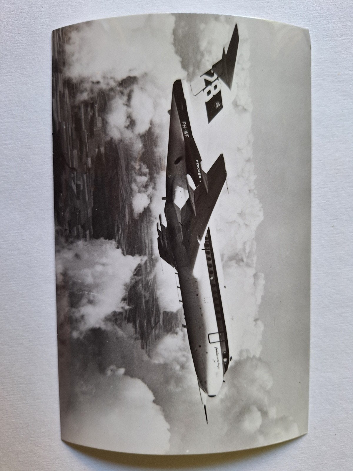 Zeldzame Fokker F28 straalverkeersvliegtuig foto, Ophalen of Verzenden