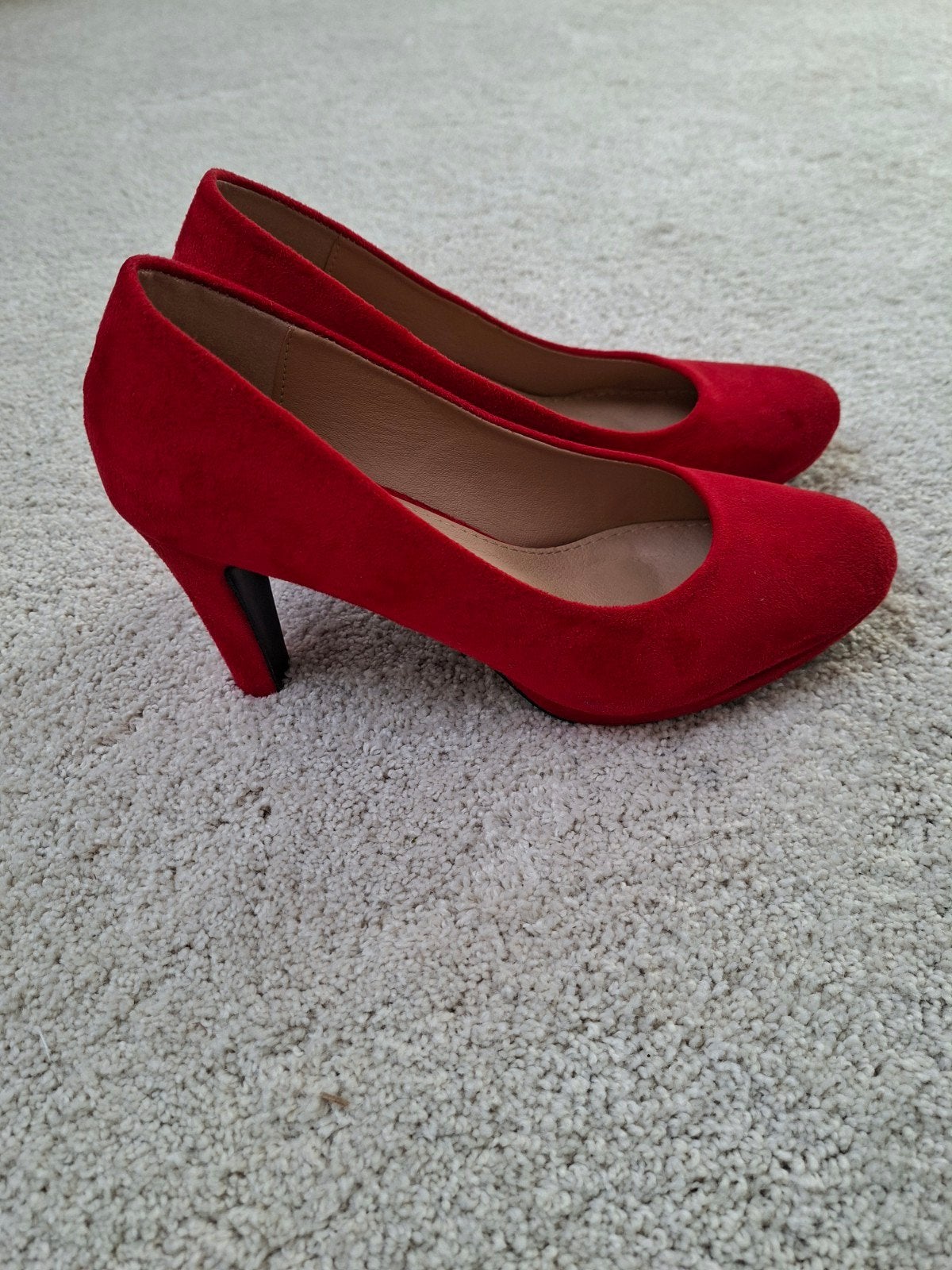 Leuke rode pumps.merk Trend one.Mt 38.Zgan, Ophalen, Pumps, Rood, Trend One
