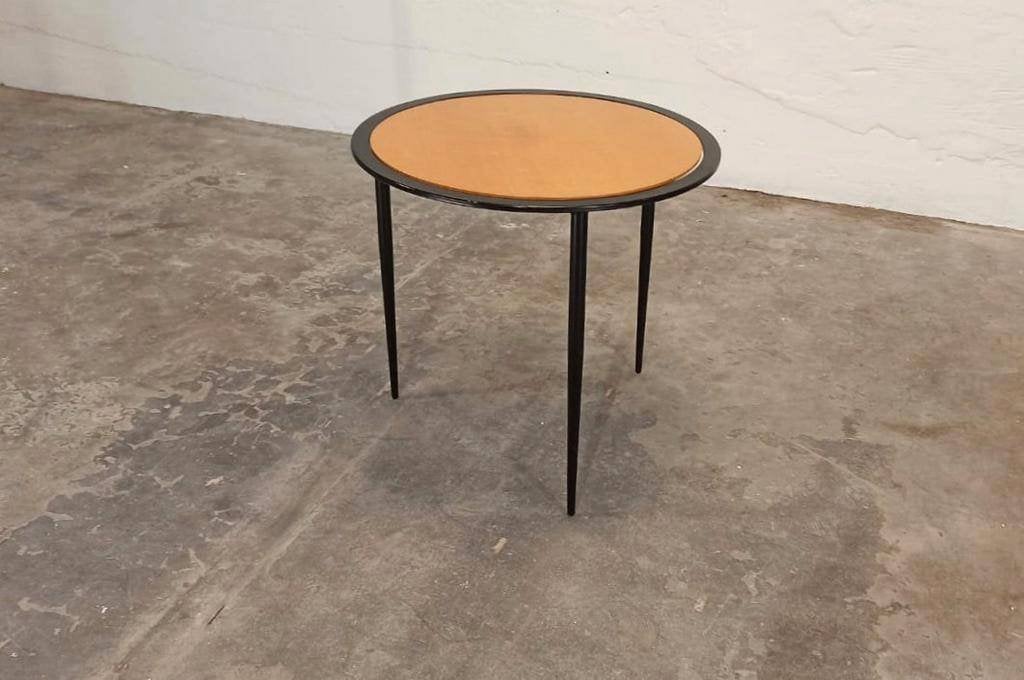 Vintage postmodern bijzettafel, rond, Ophalen, Tweedehands, Tweedehands, Tweedehands