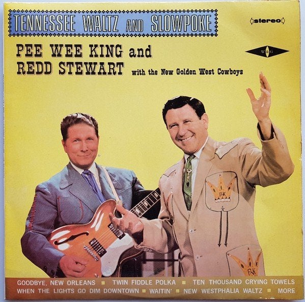 elpee - pee wee king and redd stewart, Cd's en Dvd's, LP, Ophalen of Verzenden, Zo goed als nieuw, 12 inch