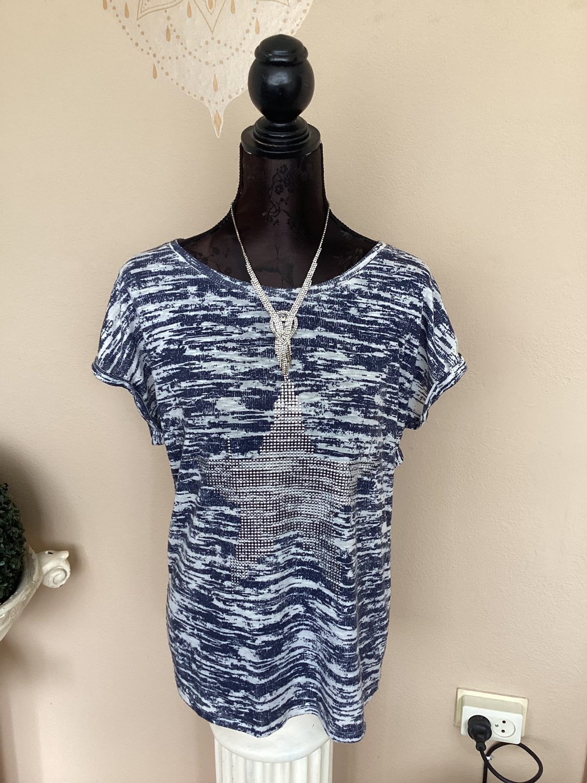 Stijlvol dames T-shirt van het merk Ro-zu XL, Kleding | Dames, Blauw, Maat 46/48 (XL) of groter, Ophalen of Verzenden, Zo goed als nieuw