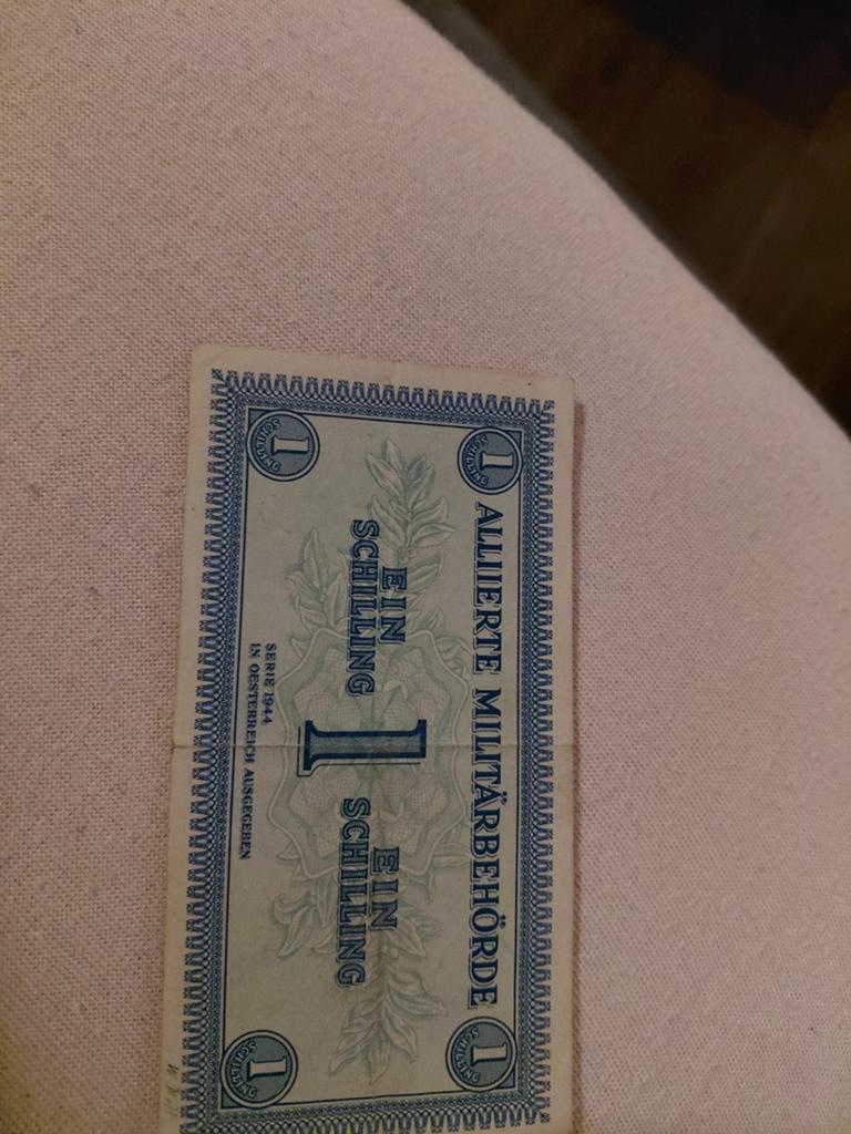 1 Schilling Geallieerde Militaire Autoriteit 1944 Oostenrijk, Ophalen of Verzenden