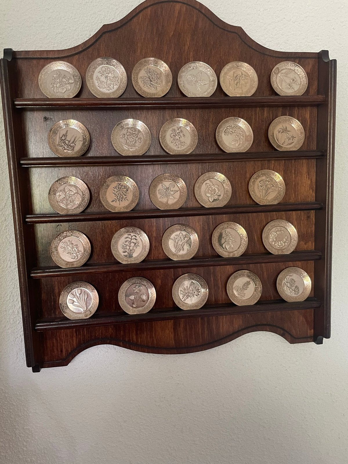 Franklin Mint: Het Bloemenalfabet: Collectie in zilver, Antiek en Kunst, Ophalen, Zilver
