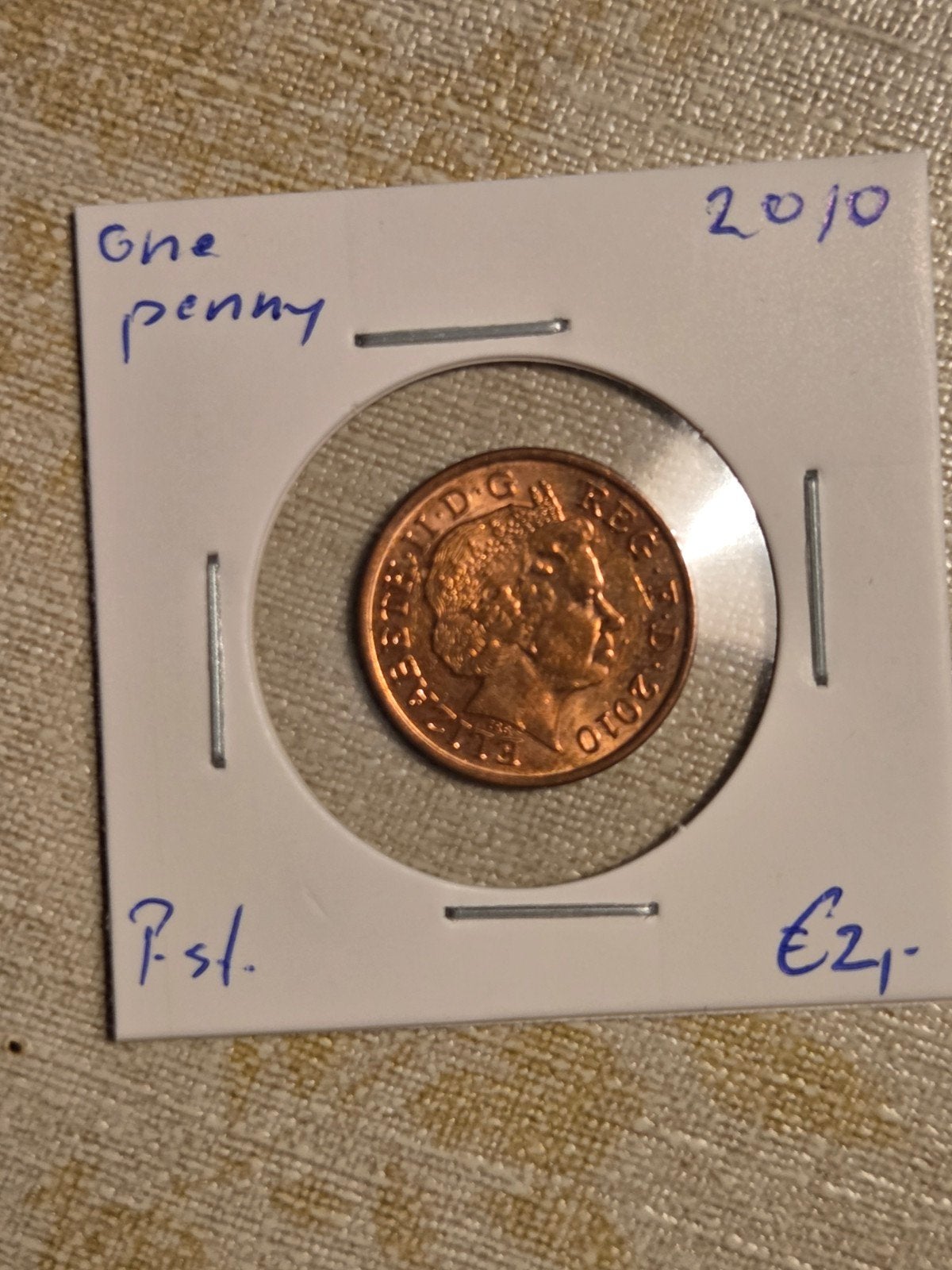 Britse One Penny munt 2010, Ophalen of Verzenden