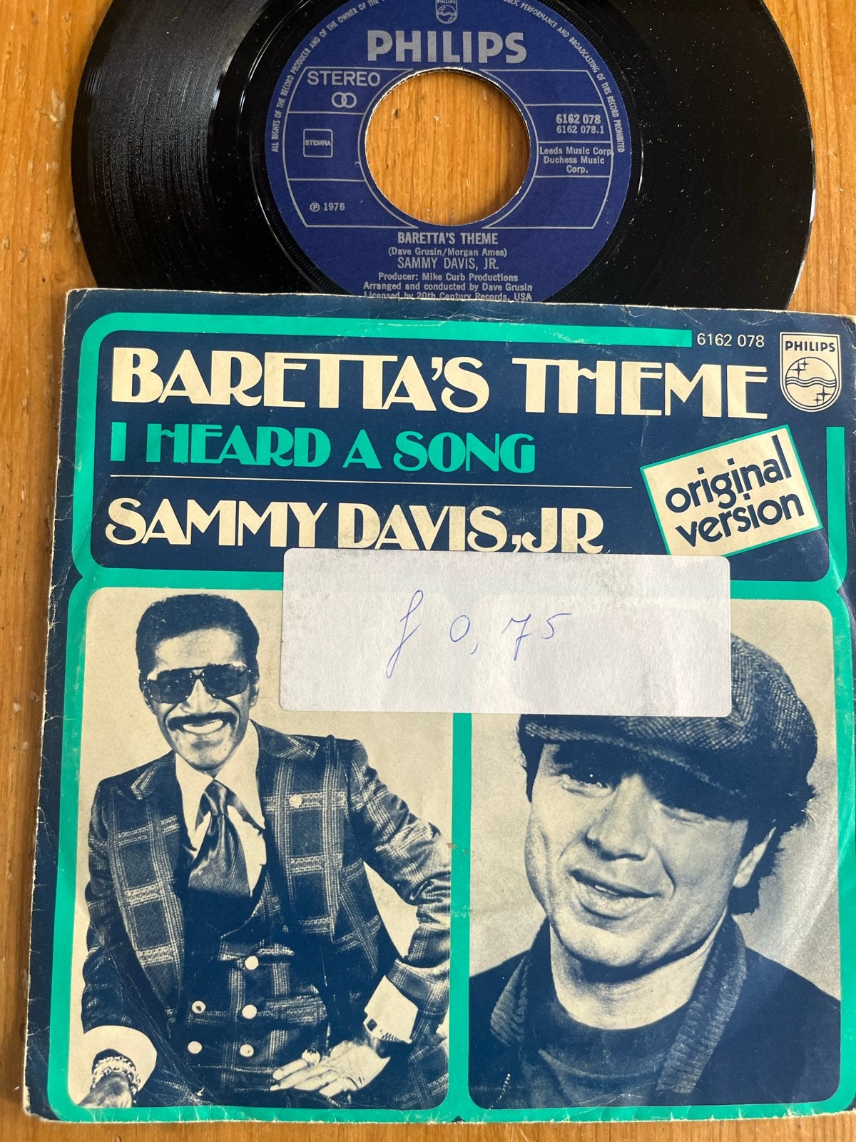 Sammy Davis Jr. - Baretta's Theme / I Heard a Song (7"), Gebruikt, Originele persing, 7 inch, Ophalen of Verzenden
