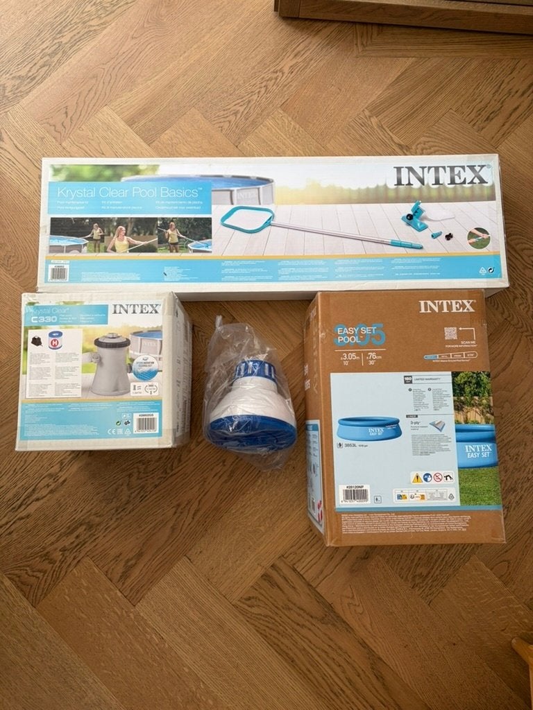 NIEUW - Intex zwembad 305cm x 76cm, Ophalen, Minder dan 80 cm, Rond, Opzetzwembad