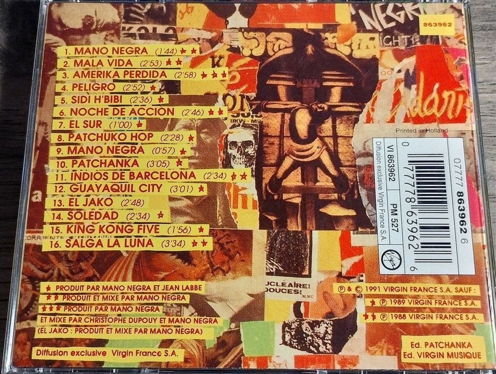 Mano Negra - Amerika Perdida, Ophalen of Verzenden, Zo goed als nieuw