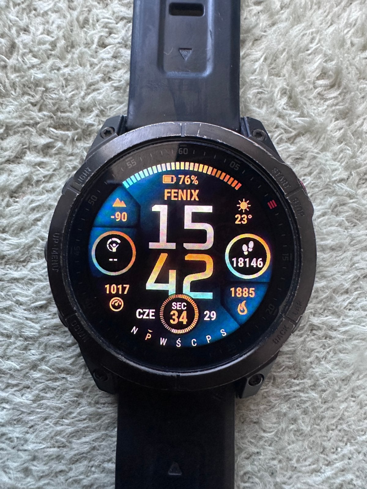 Garmin Epix 2 amoled, Ophalen of Verzenden, Zo goed als nieuw, Zwart, Android