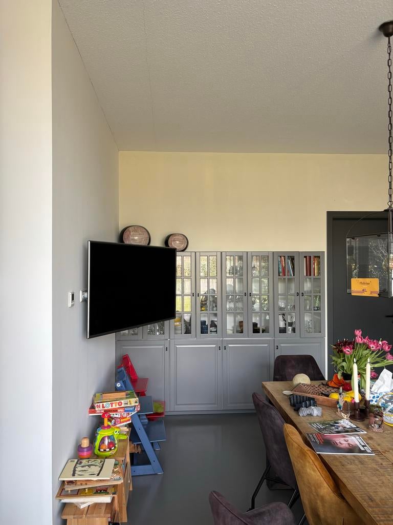 Grote Vitrinekast - 8-delig, 240x190 cm, Gebruikt, Ophalen of Verzenden, Glas, 200 cm of meer
