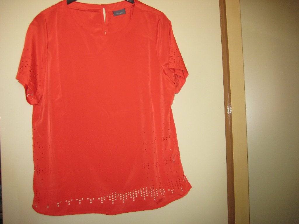 Oranje blouse, 46, Yessica, Ophalen of Verzenden, Zo goed als nieuw, Maat 46/48 (XL) of groter, Oranje