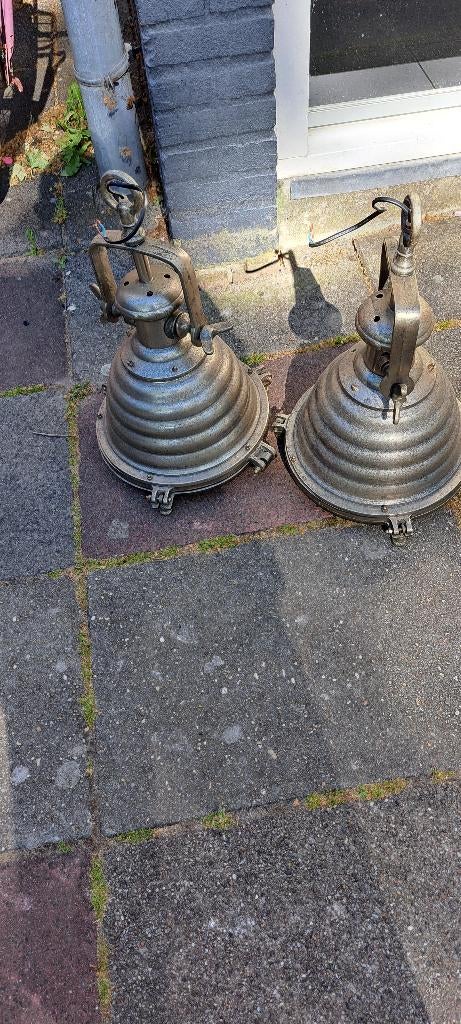 Lampen, Huis en Inrichting, Lampen | Hanglampen, Ophalen, Gebruikt, Industriële, Metaal