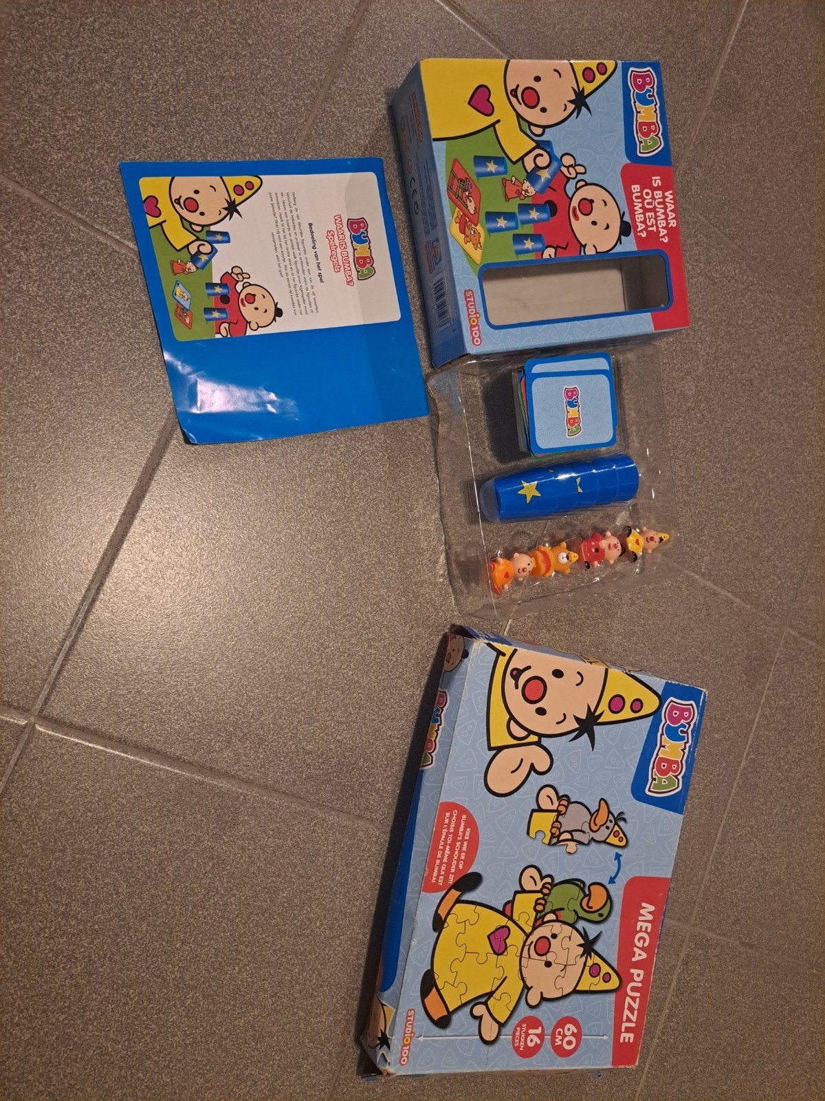 Bumba Waar is Bumba? spel en Mega Puzzle, Ophalen of Verzenden, 10 tot 50 stukjes, Gebruikt, 2 tot 4 jaar