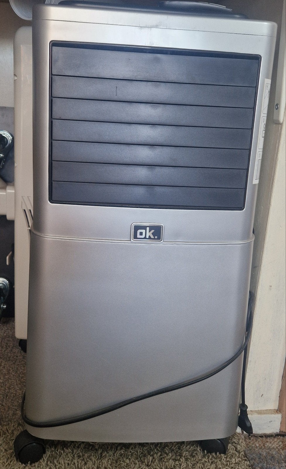 Mobiele airco van OK, Ophalen, Mobiele airco, Minder dan 60 m³, 3 snelheden of meer