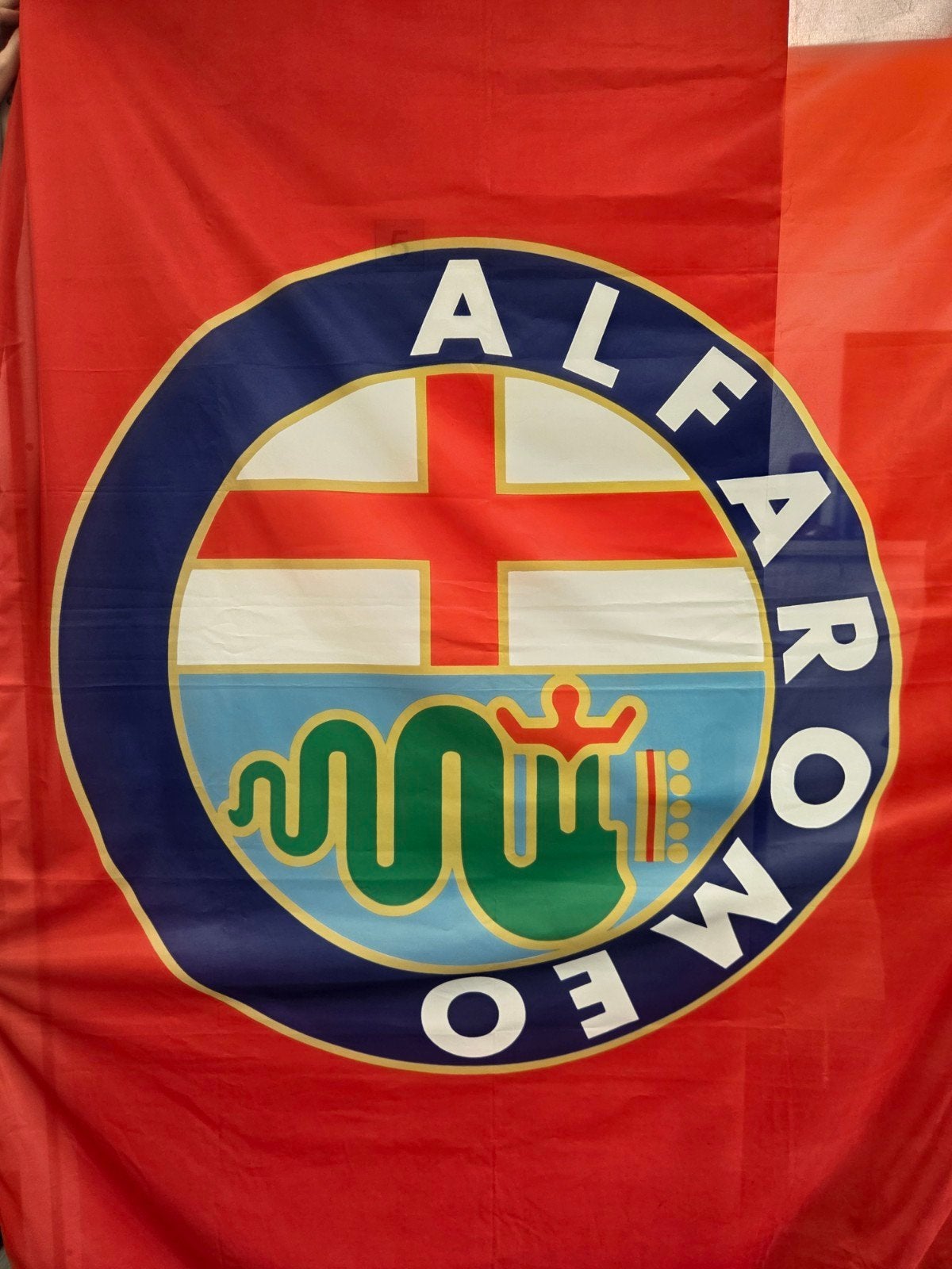 Vintage Alfa Romeo vlag – groot logo – verzamelobject

Grote, Ophalen of Verzenden