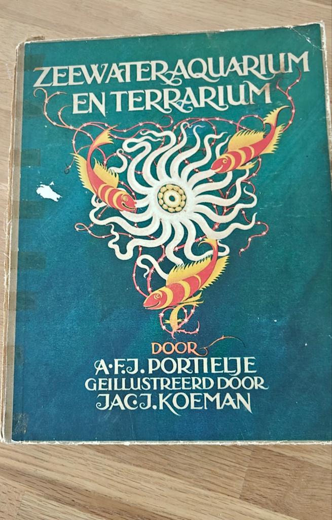 Origineel Verkade Album (1930) - Zeewater-aquarium en terrar, Ophalen of Verzenden