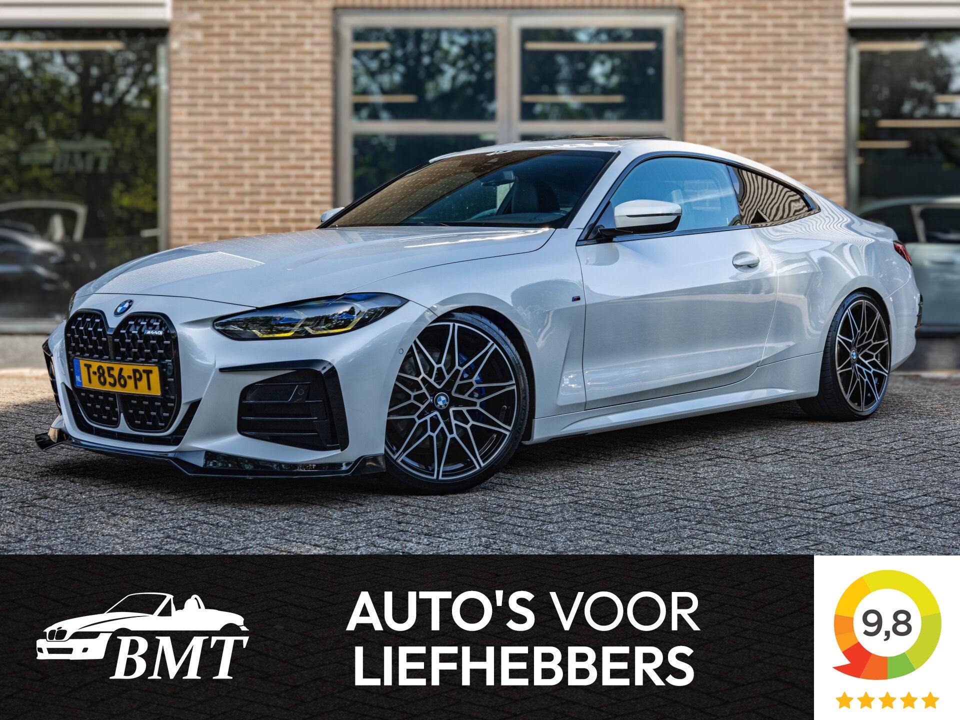 BMW M440i G22 Coupé xDrive High Executive / Pano / Keyless, 4 stoelen, Wit, 374 pk, Bedrijf