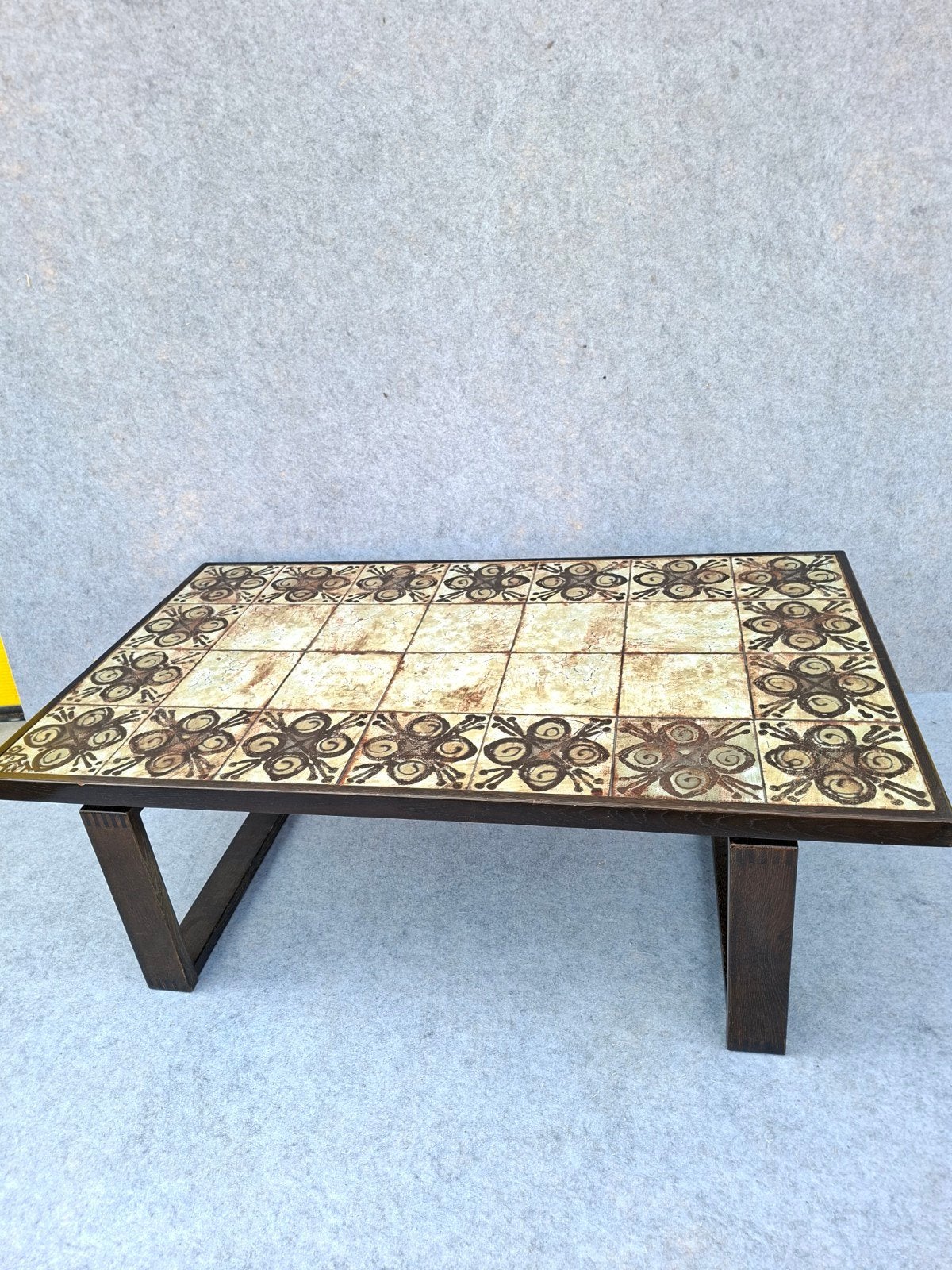 vintage salontafel, Huis en Inrichting, Vintage, wenge, tafels, Gebruikt, 100 tot 150 cm, X