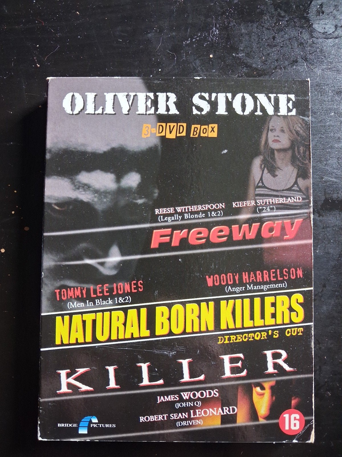 Oliver Stone 3-DVD Box: Natural Born Killers, Killer, Freew, Vanaf 16 jaar, Ophalen of Verzenden, Gebruikt, Actiethriller