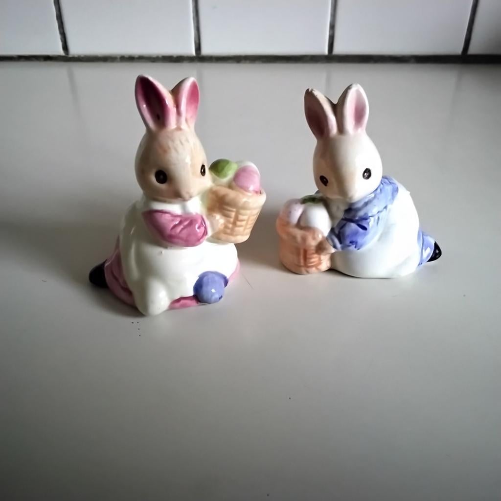 Peper en zoutstel   bunny's, Diversen, Pasen, Ophalen of Verzenden