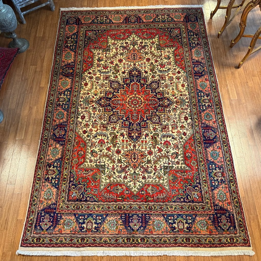 perzisch tapijt tabriz 309 x 205 cm - Gratis bezorgd, TTM Wonen, Meubels – (Perzische) Tapijten en Woonaccessoires, Ophalen of Verzenden