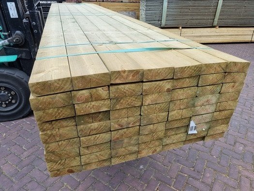 Balkhout geïmpregneerd 6.0x16.0 cm, Ophalen, Nieuw, 250 cm of meer, Balken