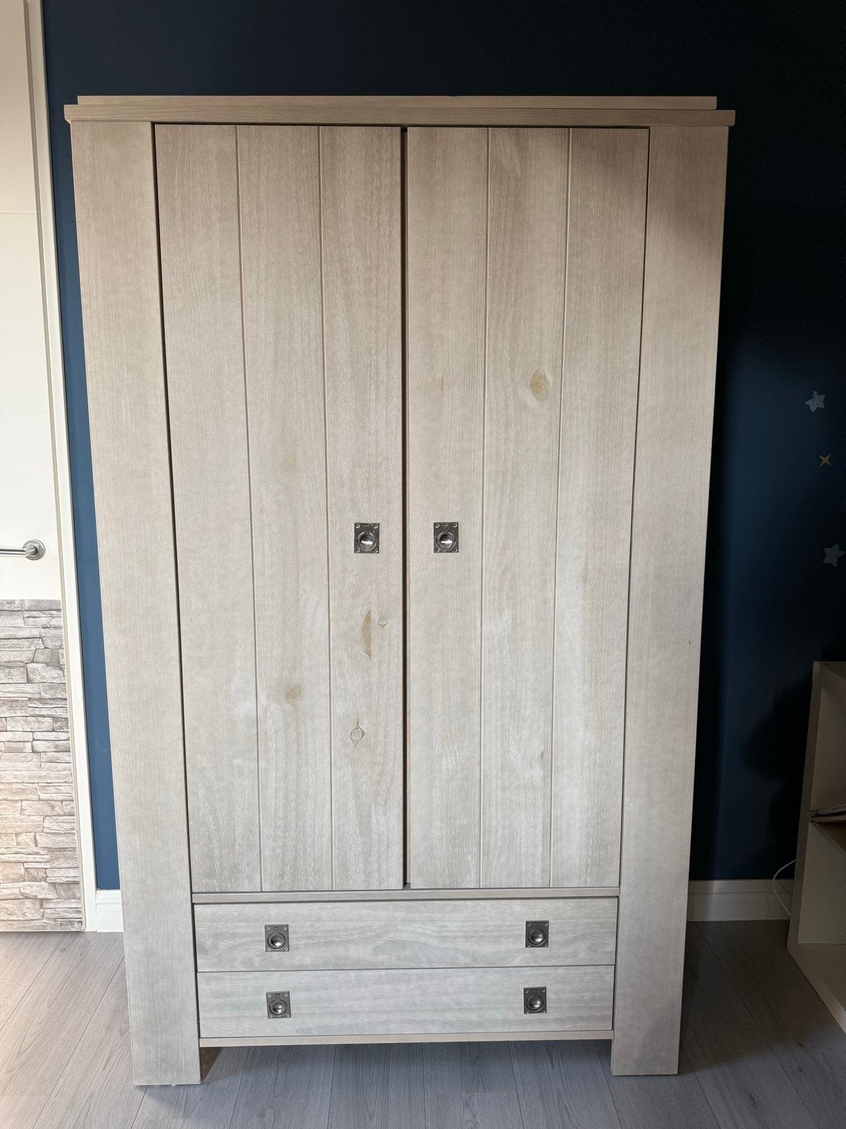 kinderkamer set: bed, kledingkast, nachttafel en boekenkast, Ophalen, 200 cm of meer, 50 tot 100 cm, Zo goed als nieuw