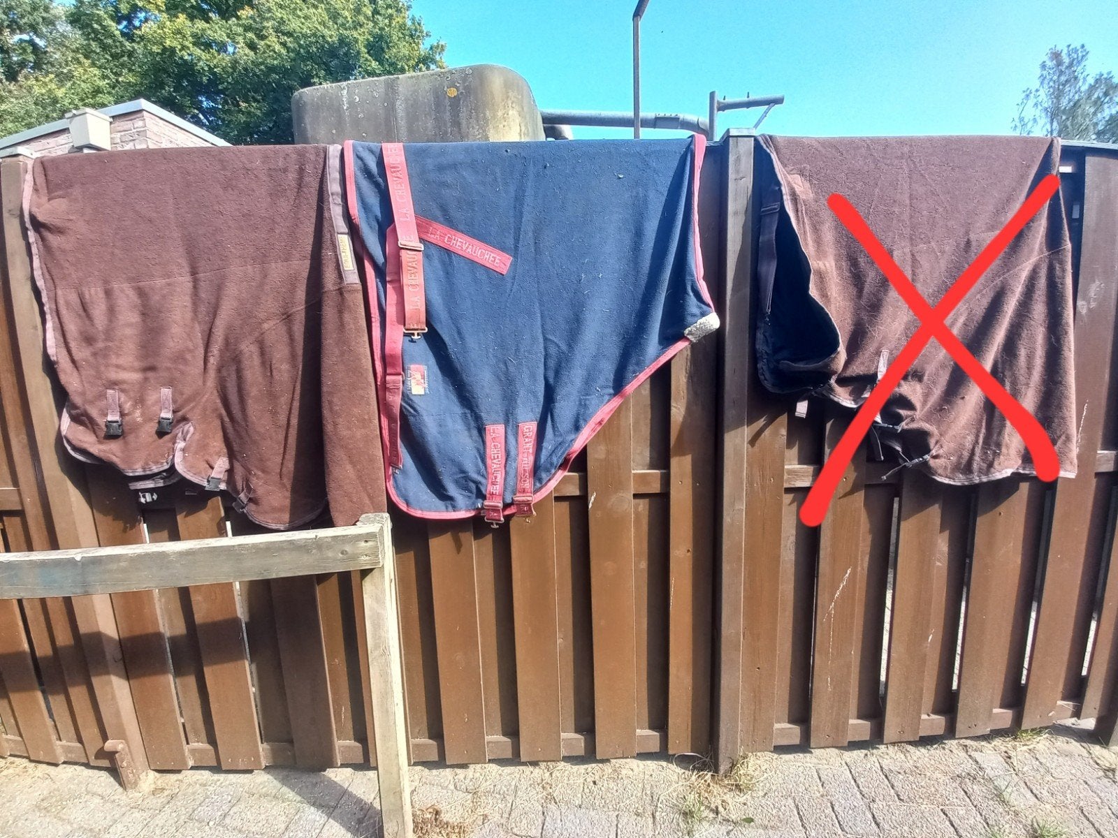 zweetdekens maat 185 cm, Dieren en Toebehoren, Gebruikt, Cob (M), Dubbele borstsluiting, Zweetdeken