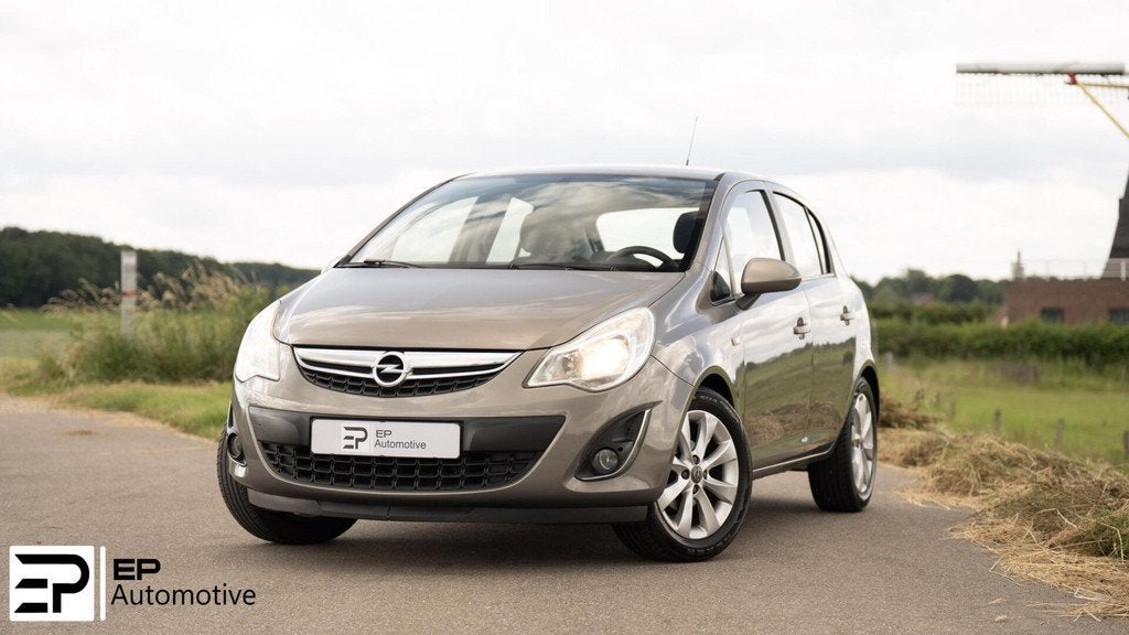 Opel Corsa 1.2 EcoFlex|Trekhaak|Airco|Sportinterieur|Cruise|, Voorwielaandrijving, Euro 5, Gebruikt, Zwart