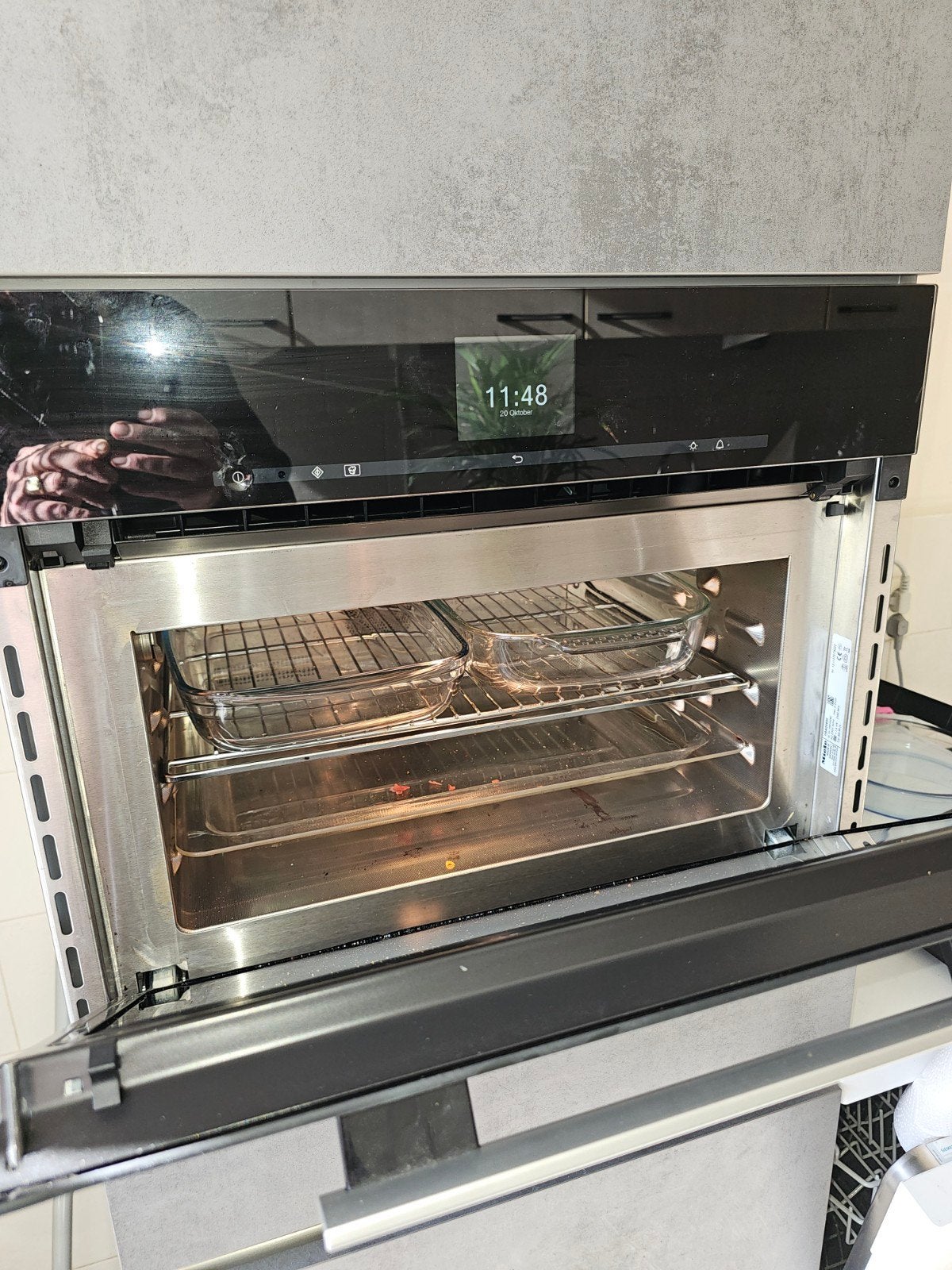 Miele Inbouw Combi-oven - Zo goed als nieuw, Witgoed en Apparatuur, Ophalen, 45 tot 50 cm, Gebruikt, Combi-oven