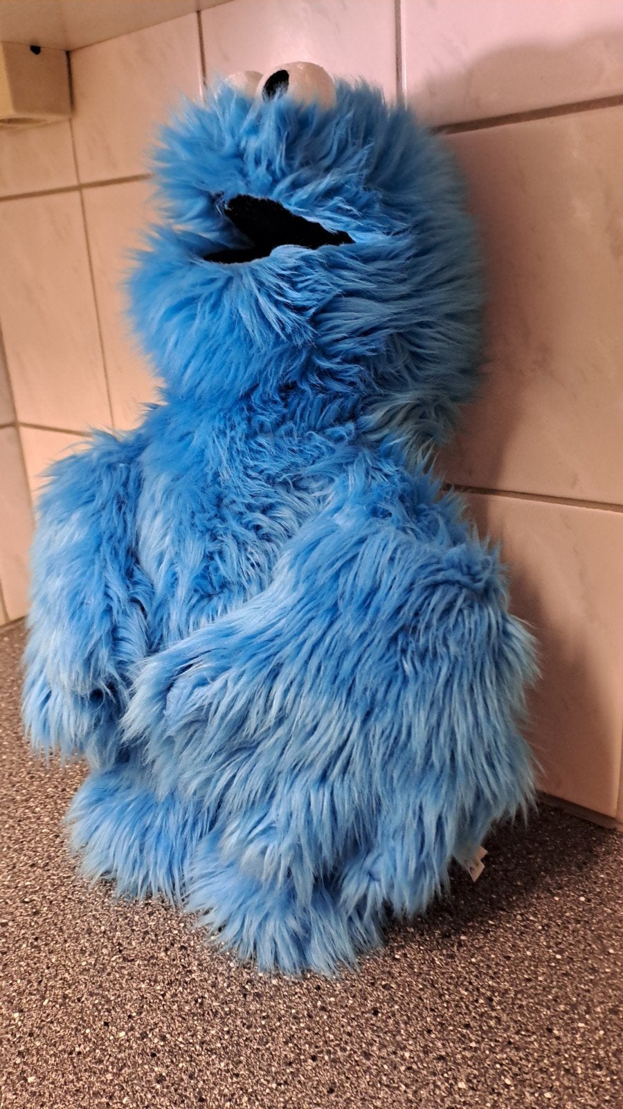Koekiemonster handpop - Sesamstraat - Blauw pluche, Info@licensinggroup.de, Overige merken, Overige karakters, Overige typen