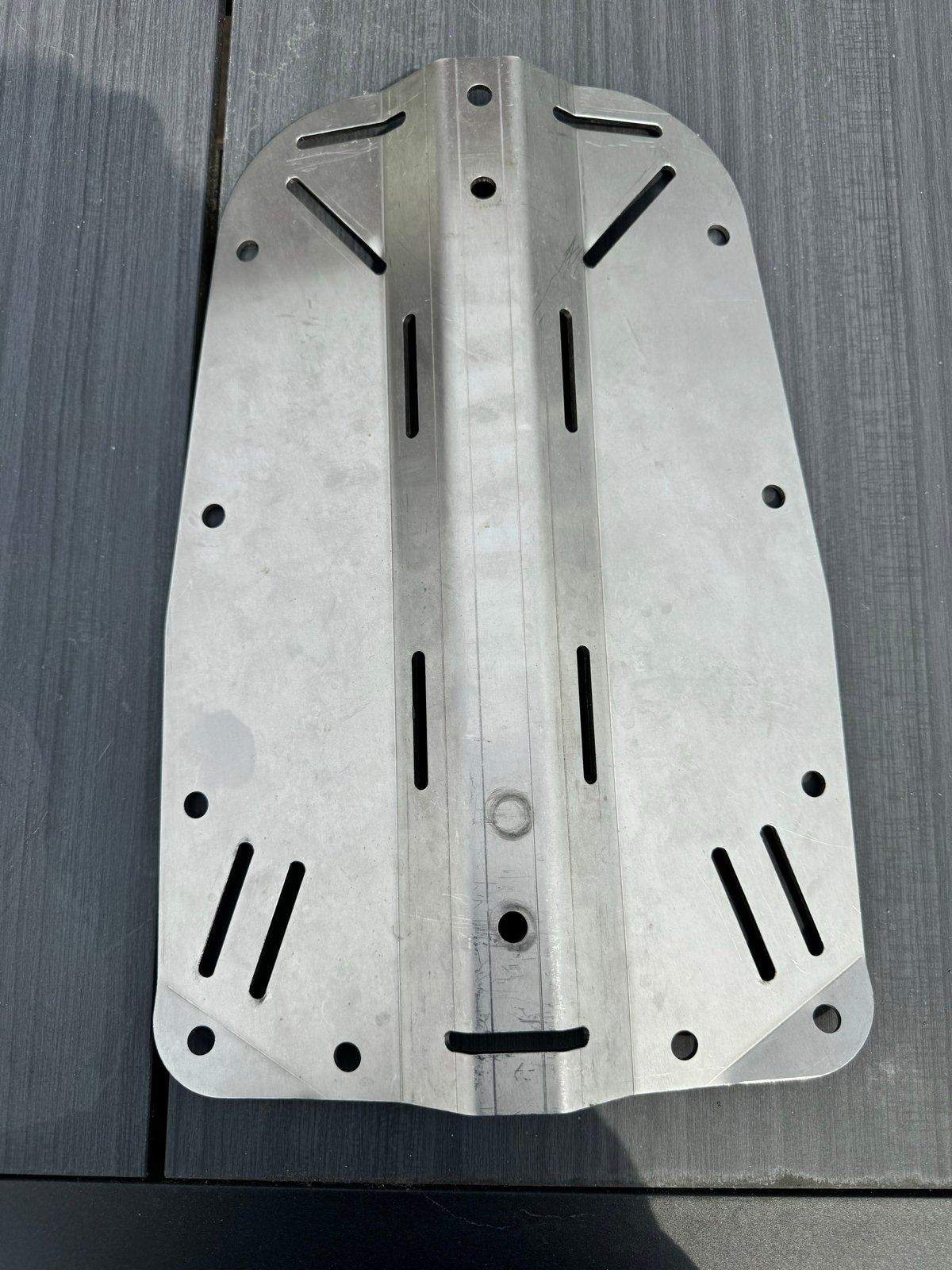 Duik Backplate Aluminium - Trimvest/Wing Accessoire, Ophalen of Verzenden, Gebruikt, Trimvest of Wing