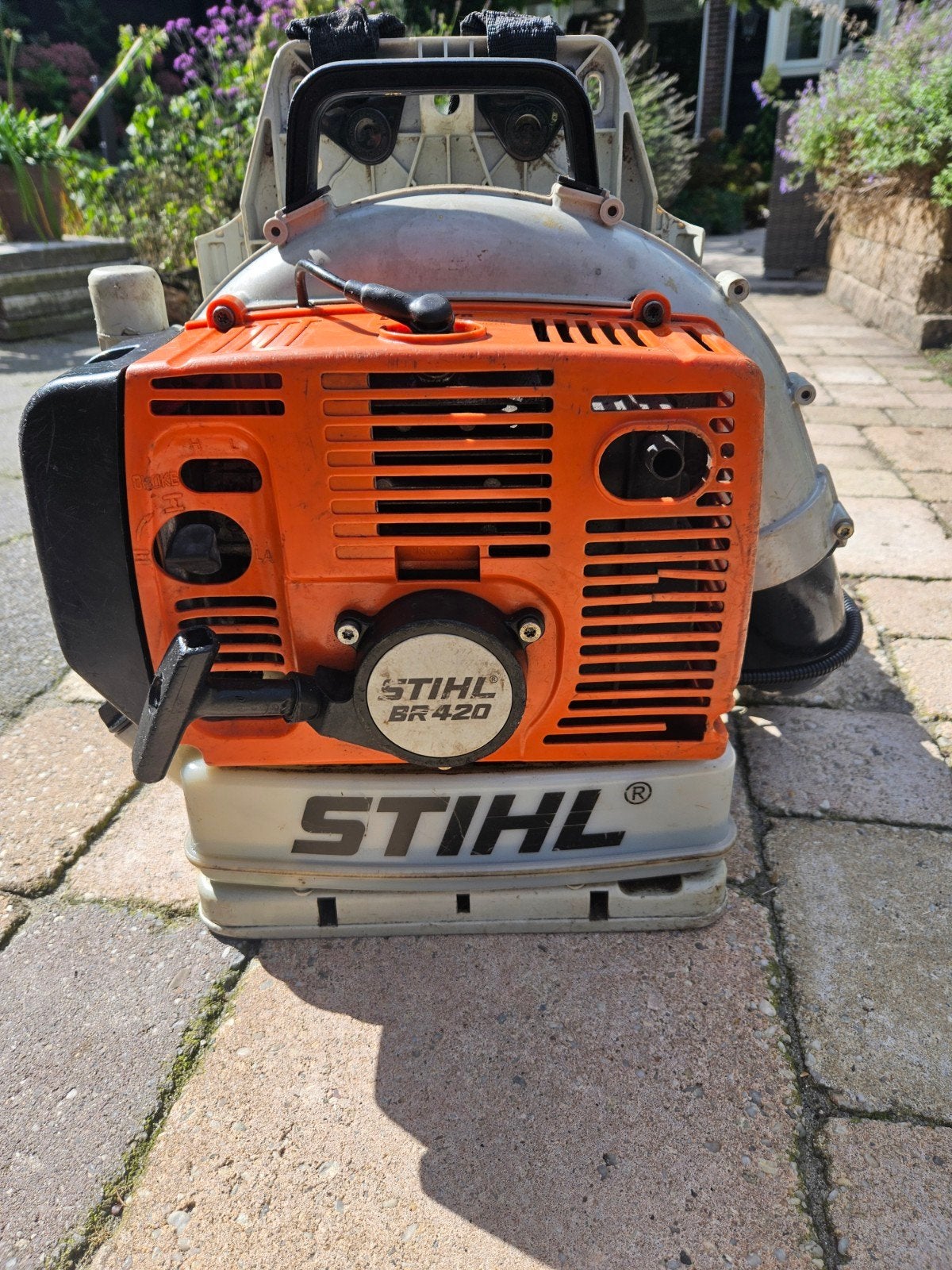 Stihl BR420 bladblazer, Gebruikt, Ruggedragen, Ophalen of Verzenden, Stihl