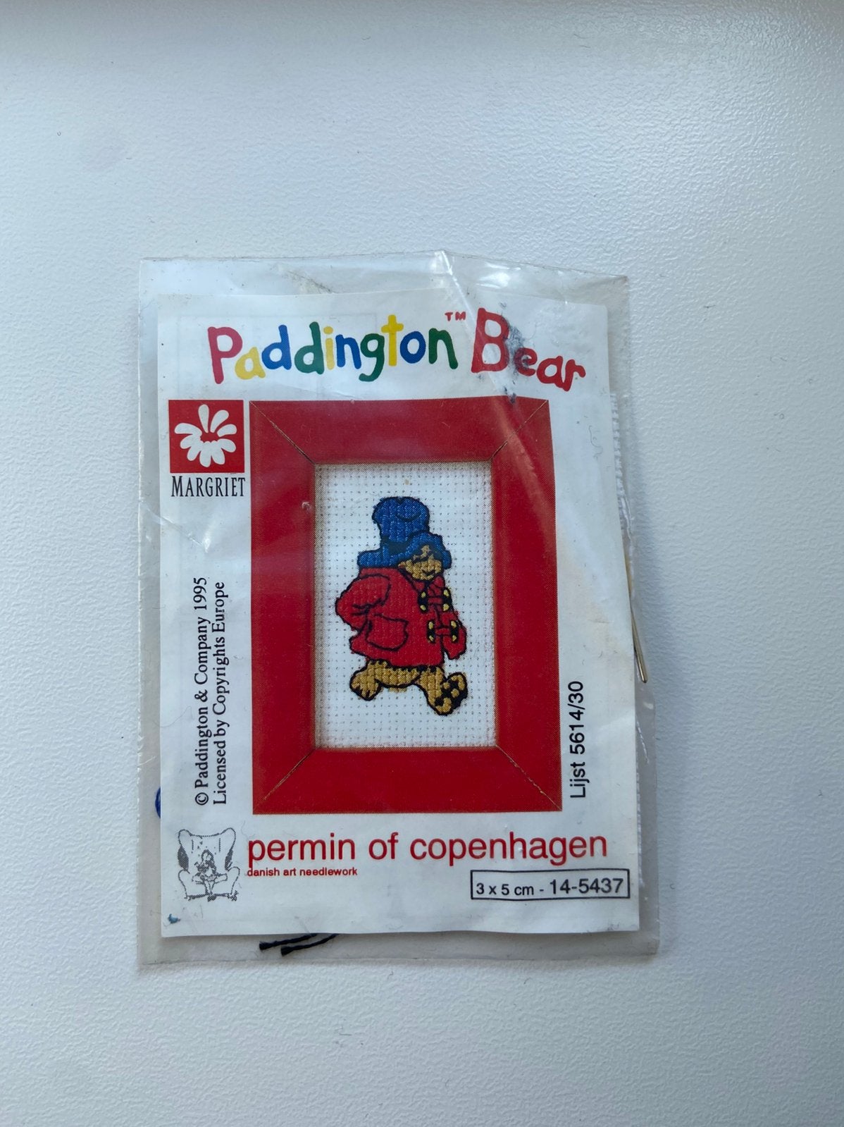 Paddington Bear “Permin of Copenhagen” Borduurwerkje, Ophalen of Verzenden, Gebruikt, Borduurpakket