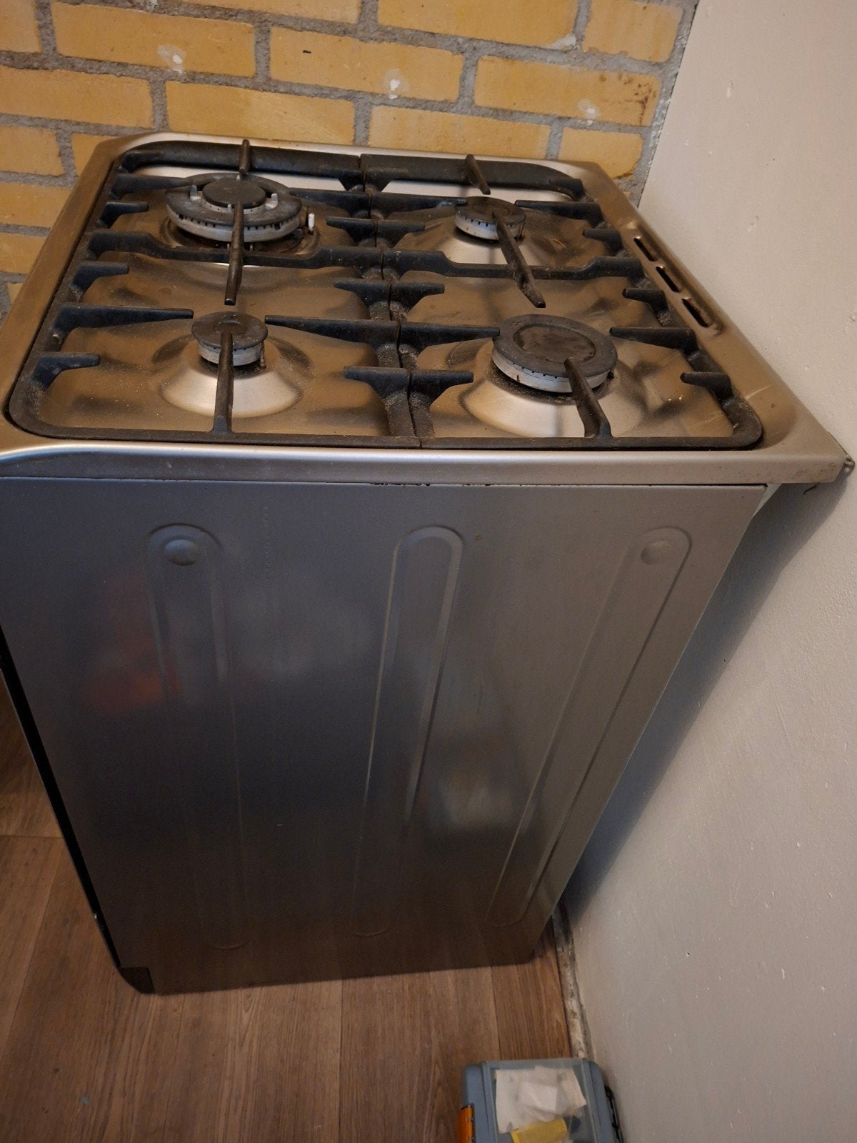 Vrijstaand gasfornuis met oven - 4 kookzones, Witgoed en Apparatuur, Ophalen, Gebruikt, 4 kookzones, Gas
