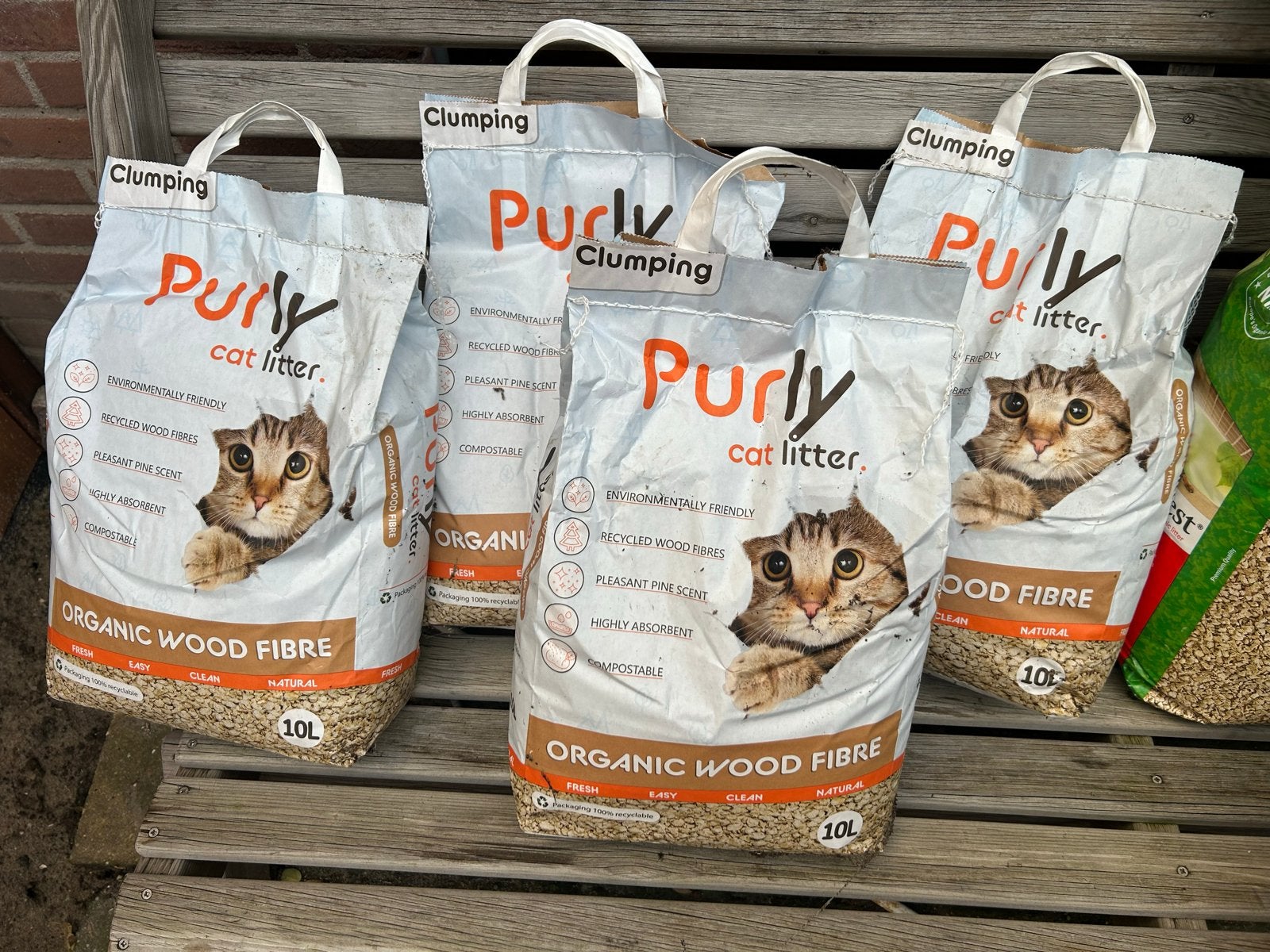 4x 10 liter kattengrit korrels kattenbak milieuvriendelijk, Ophalen, Nieuw, Gesloten